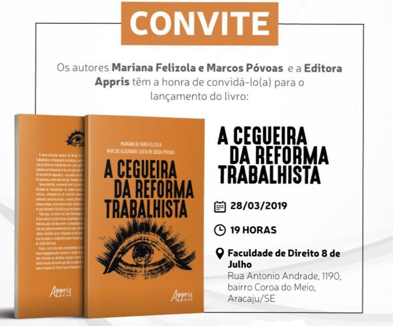 Procurador do Estado lança livro sobre Reforma Trabalhista
