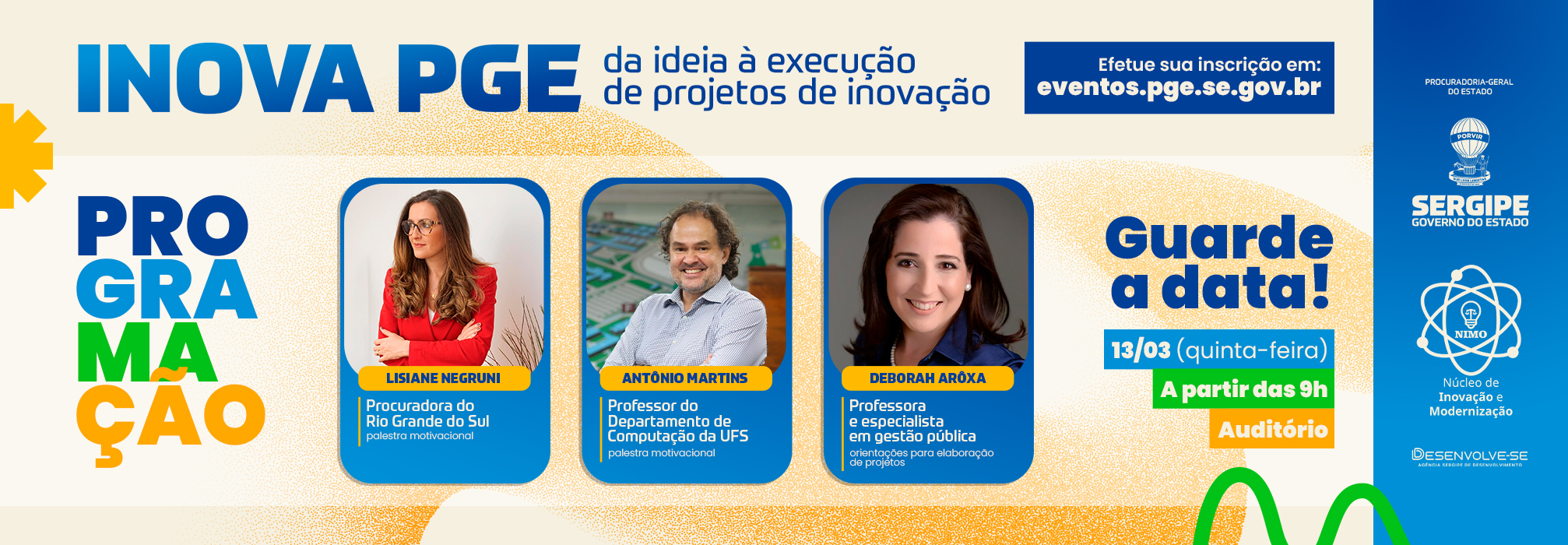 PGE-SE prorroga inscrições para o II Concurso de Ideias Inovadoras e promove evento preparatório